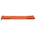 Vulcan V-Plow steel cutting edge system with cast steel curb guard blade savers with carbide blade segment bottom view