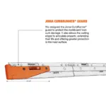 Joma 6000 Articulating Cutting Edge System curbrunner guard on blade line drawing