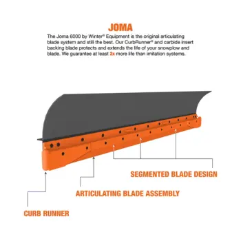 Joma 6000 Articulating Cutting Edge System on plow front