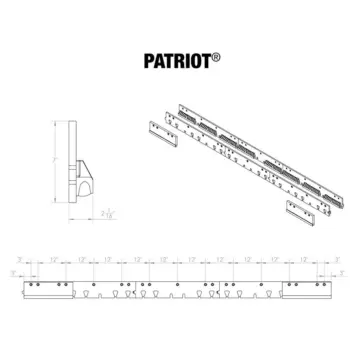 Patriot Steel Cutting Edge System engineering line drawing