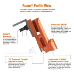 Razor highway/contractor snow plow cutting edge blade system profile view