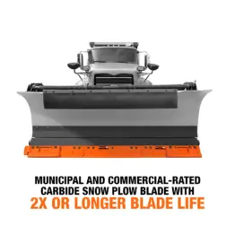 Razor HD Carbide cutting edge system on plow truck